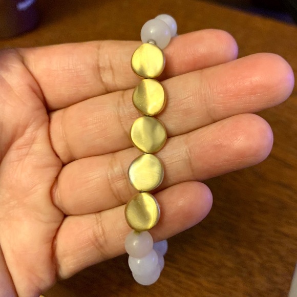 Sterling Forever 14K Gold Cloud Beaded Bracelet - Picture 5 of 10